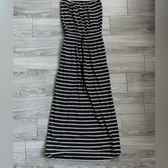 J. Crew Strapless Maxi Striped Dress, Amie Style, with pockets, Size XXS!•Boho - Picture 7 of 15